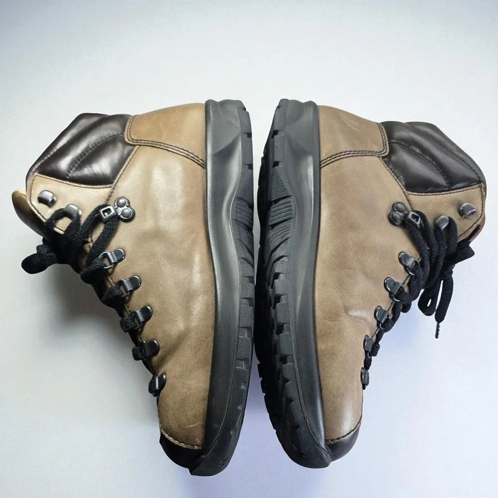 Finn‎ Comfort Germany Leather Hiking Boots Brown Mens Size UK 7.5W (US 8W)